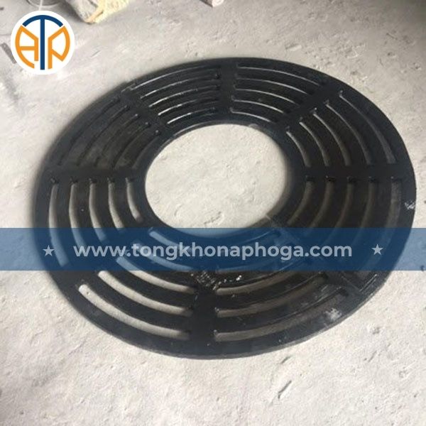 Ghi bảo vệ gốc cây bằng gang khung tròn Ghi bảo vệ gốc cây bằng gang khung tròn