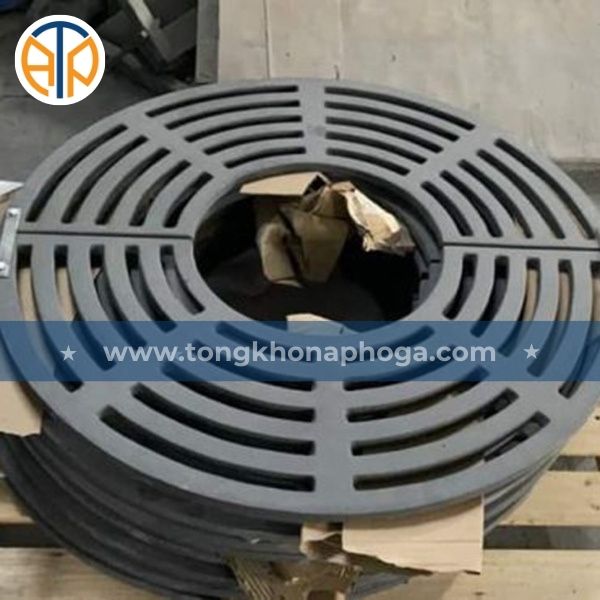 Ghi bảo vệ gốc cây bằng gang khung tròn Ghi bảo vệ gốc cây bằng gang khung tròn