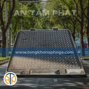 Nắp Bể Cáp Gang 2 Cánh Lòng Đường – Mã SP: NBCG-2CD