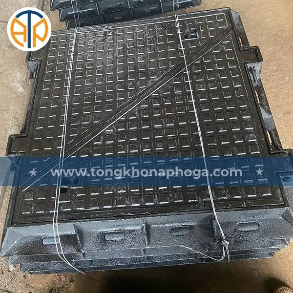 Nắp Bể Cáp Gang 2 Cánh Vỉa Hè
