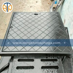 Nắp hố ga Composite ngăn mùi khung dương nắp vuông – Mã SP: NHGC-0KDV