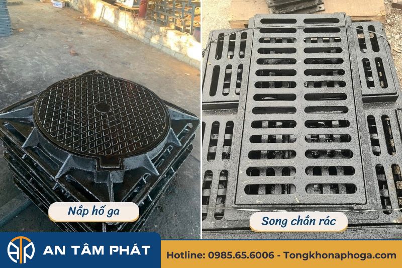 Gang cầu thường được sử dụng để chế tạo nắp hố ga, song chắn rác